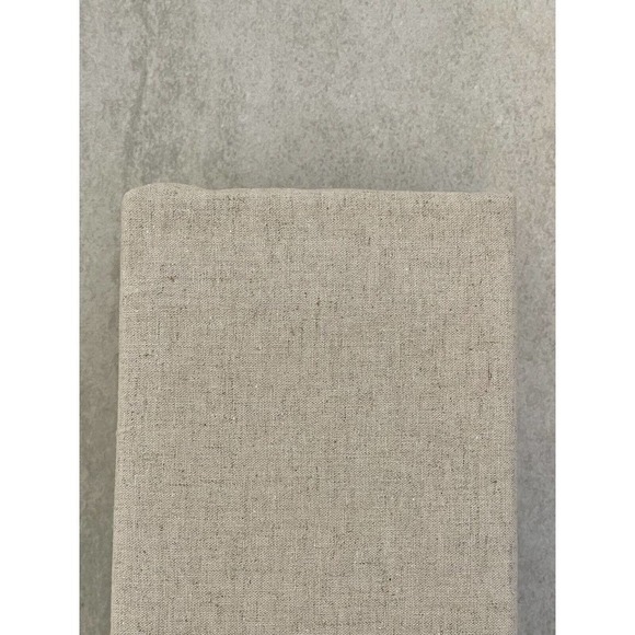 Nestwell Linen Cotton Blend Bedskirt Twin Natural Tan 15" Drop Neutrals Tailored - Picture 16 of 16